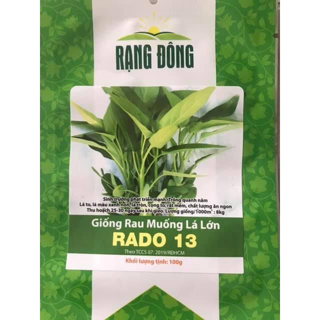 Hạt Giống Rau muống lá lớn RADO 13 - NON GMO, RẠNG ĐÔNG Chất lượng vượt trội