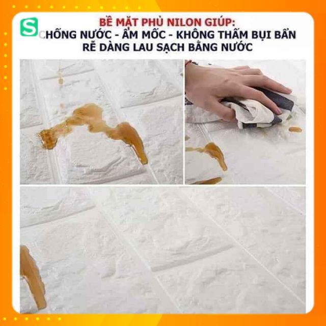 XỐP DÁN TƯỜNG GIẢ GẠCH, kích thước 70*77cm, dày 3mm