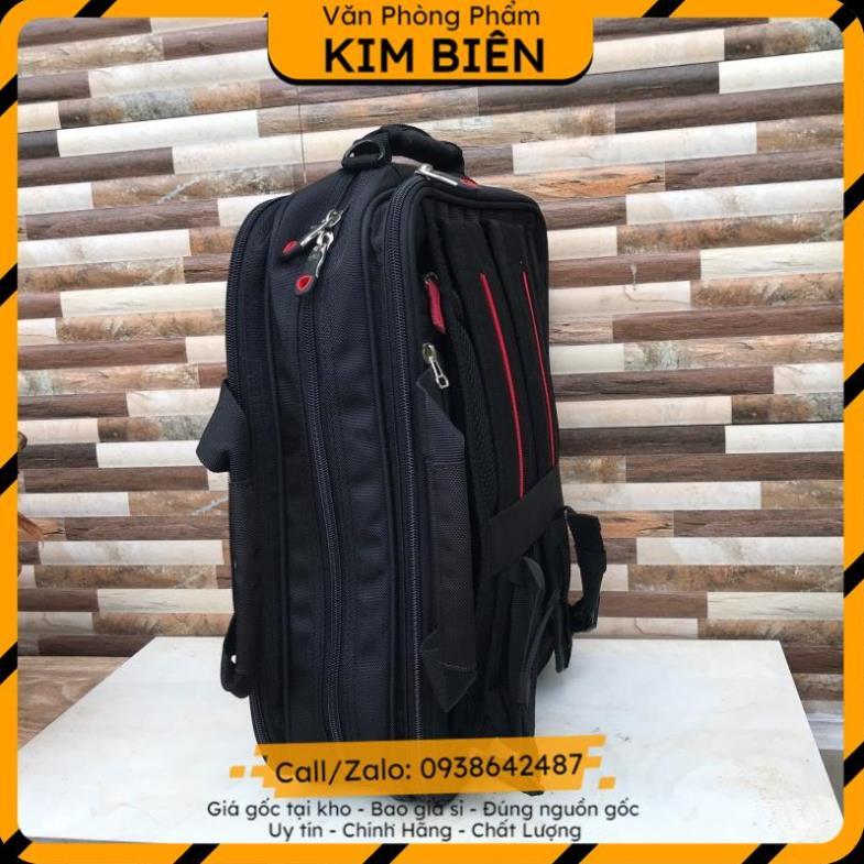 ️sỉ vpp,sẵn hàng️ Balo, cặp đa năng học sinh cấp 2,3 màu đen ( 40x16x30cm ) - VPP Kim Biên