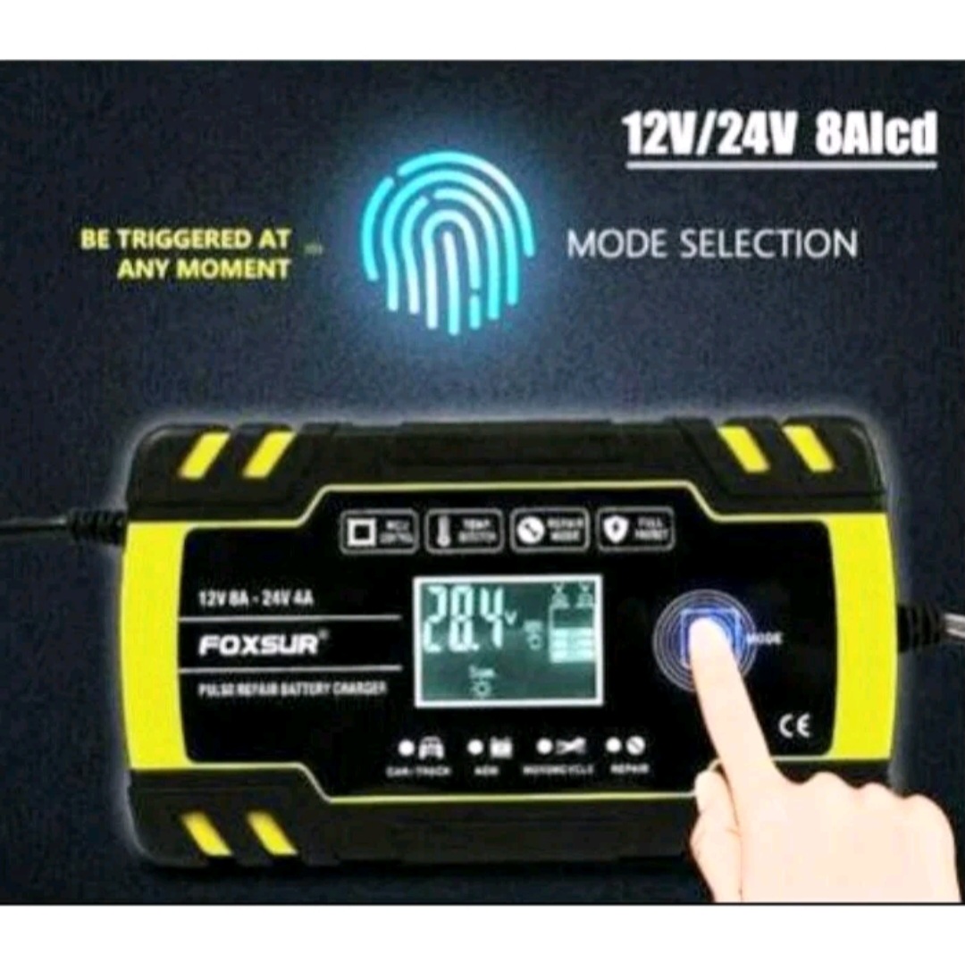 SẠC BÌNH ẮC QUY ĐIỆN TỬ 12V-24V SẠC 150A FOXSUR NHIỀU CHỨC NĂNG SẠC
