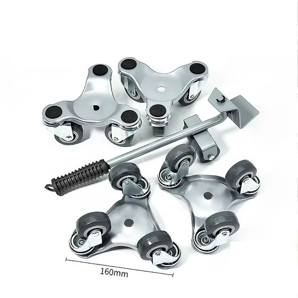 Dụng cụ di chuyển đồ nặng 1000KG xoay 360 độ - Bộ nâng thép hợp kim siêu bền, có bi đẩy cực nhẹ