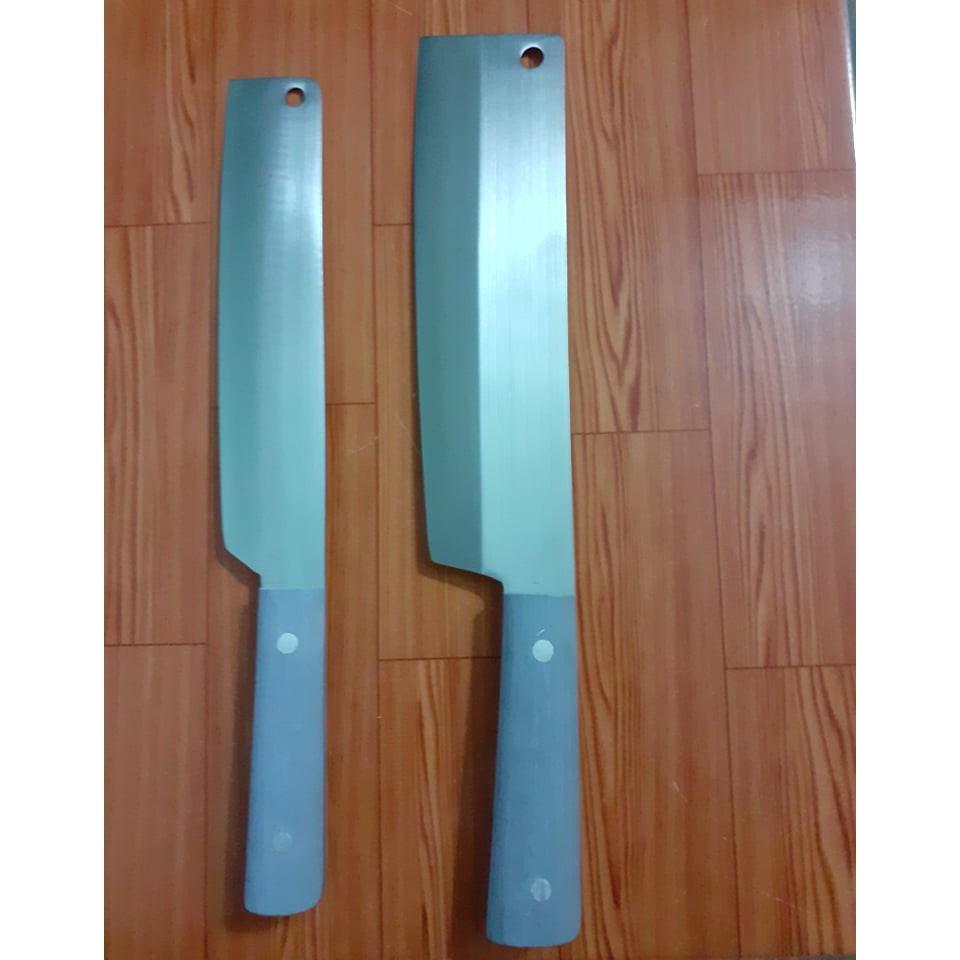Combo 2 dao thái thịt siêu mỏng Thép trắng nhật không rỉ