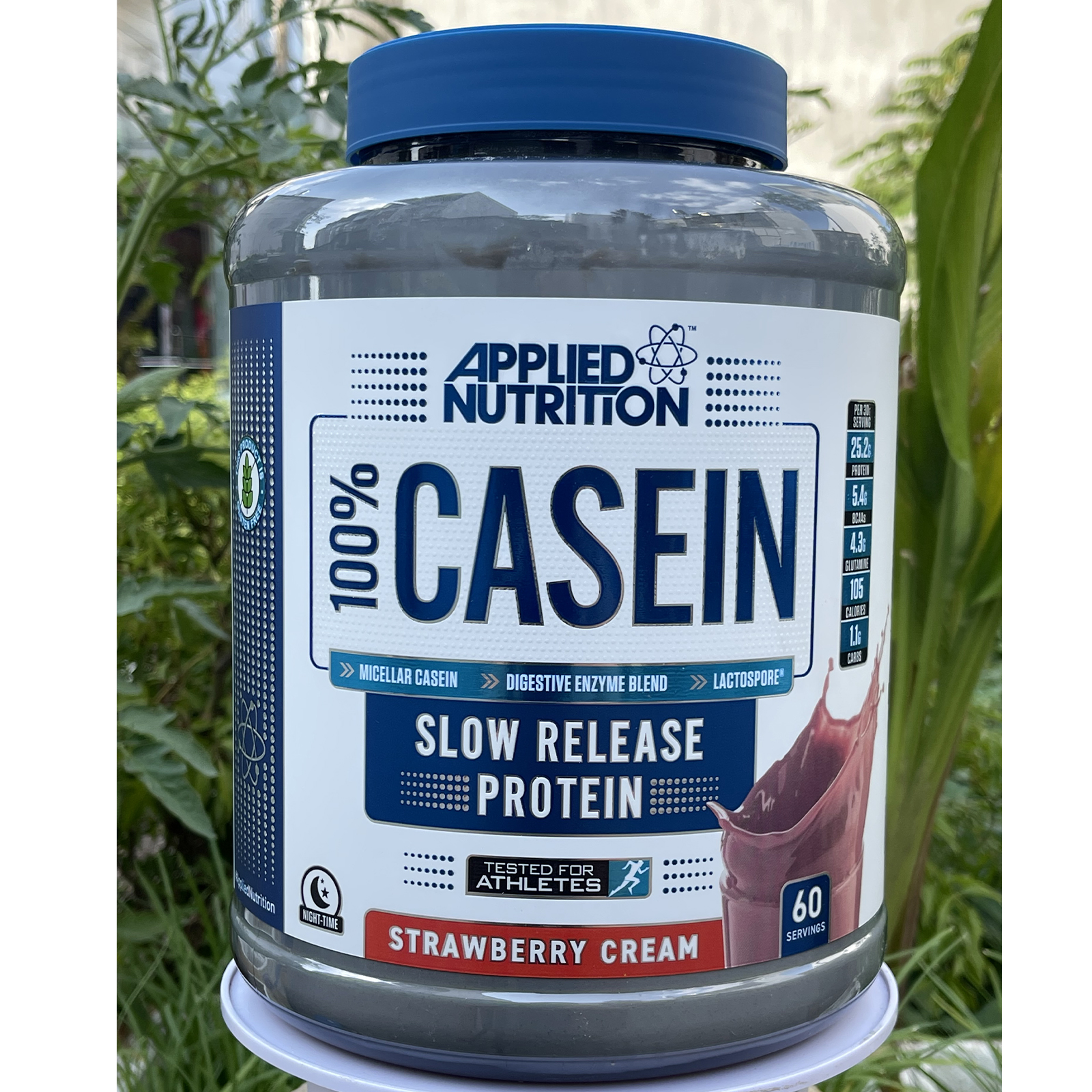 Combo Sữa tăng cơ giảm mỡ 100% CASEIN của APPLIED NUTRITION hỗ trợ nuôi cơ suốt ngày đêm &amp; Bình shaker 600ml (màu ngẫu nhiên)