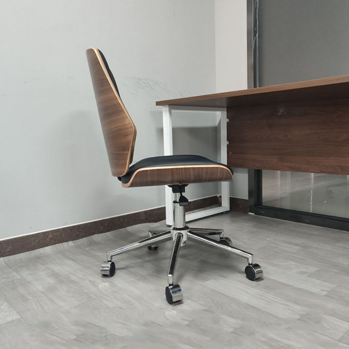 Ghế Giám Đốc Văn Phòng Xoay 360 Độ Bọc Da Lưng Ốp Gỗ Sang Trọng - Ghế Lãnh Đạo Cao Cấp sang trọng GHP031 Giao màu ngẫu nhiên