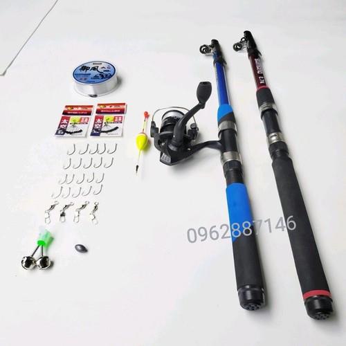 Bộ cần câu cá shimano 1.8m kèm máy và phụ kiện