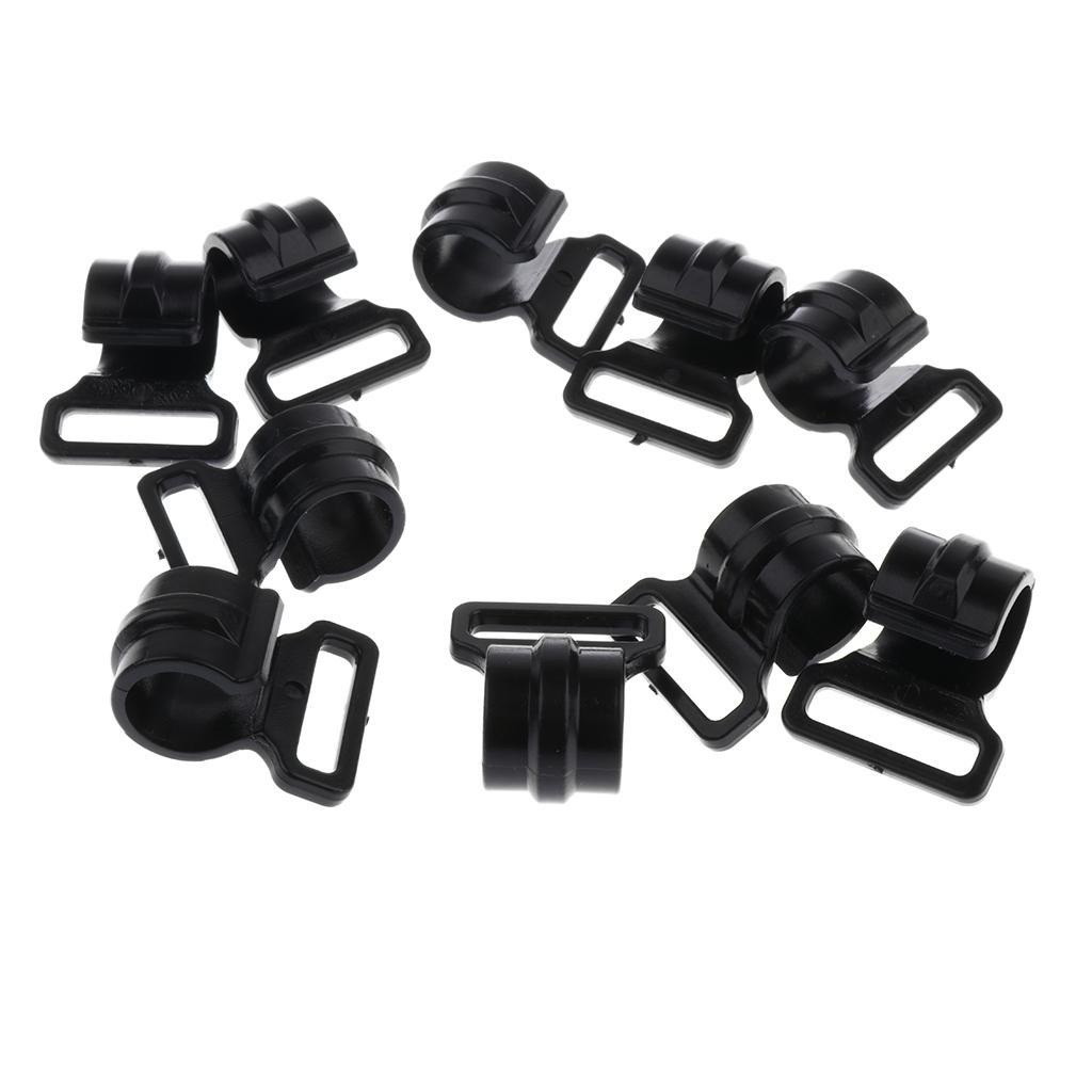 30 Pieces Camping Tent Clips Accessories Tent Hook Clamp Tool Durable Black 2.5cm