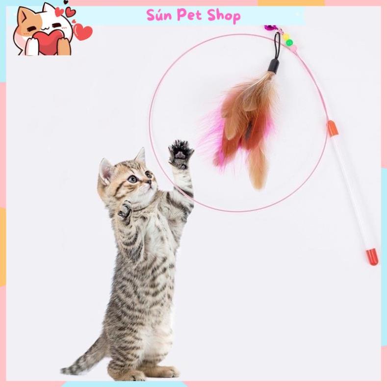 Đồ chơi cho mèo - Gậy cần câu cá cho mèo cưng