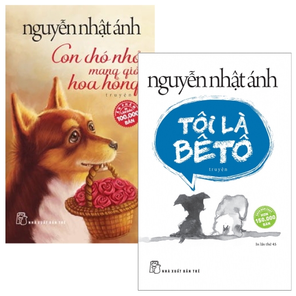 Combo Con Chó Nhỏ Mang Giỏ Hoa Hồng + Tôi Là Bêtô