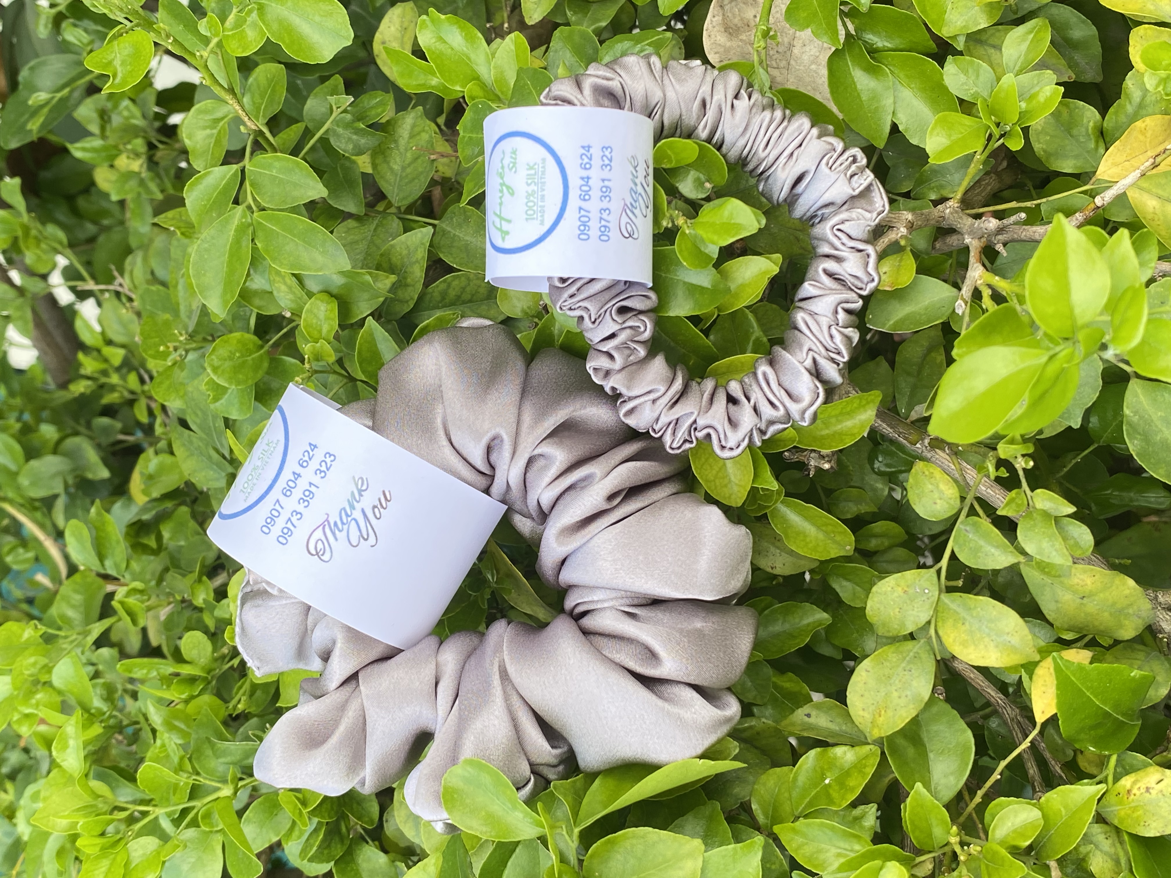 Set Cột tóc lụa tơ tằm