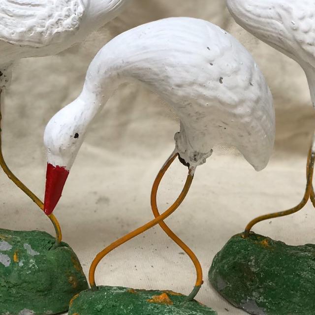 Cò trắng nhỏ trang trí bonsai thác nước