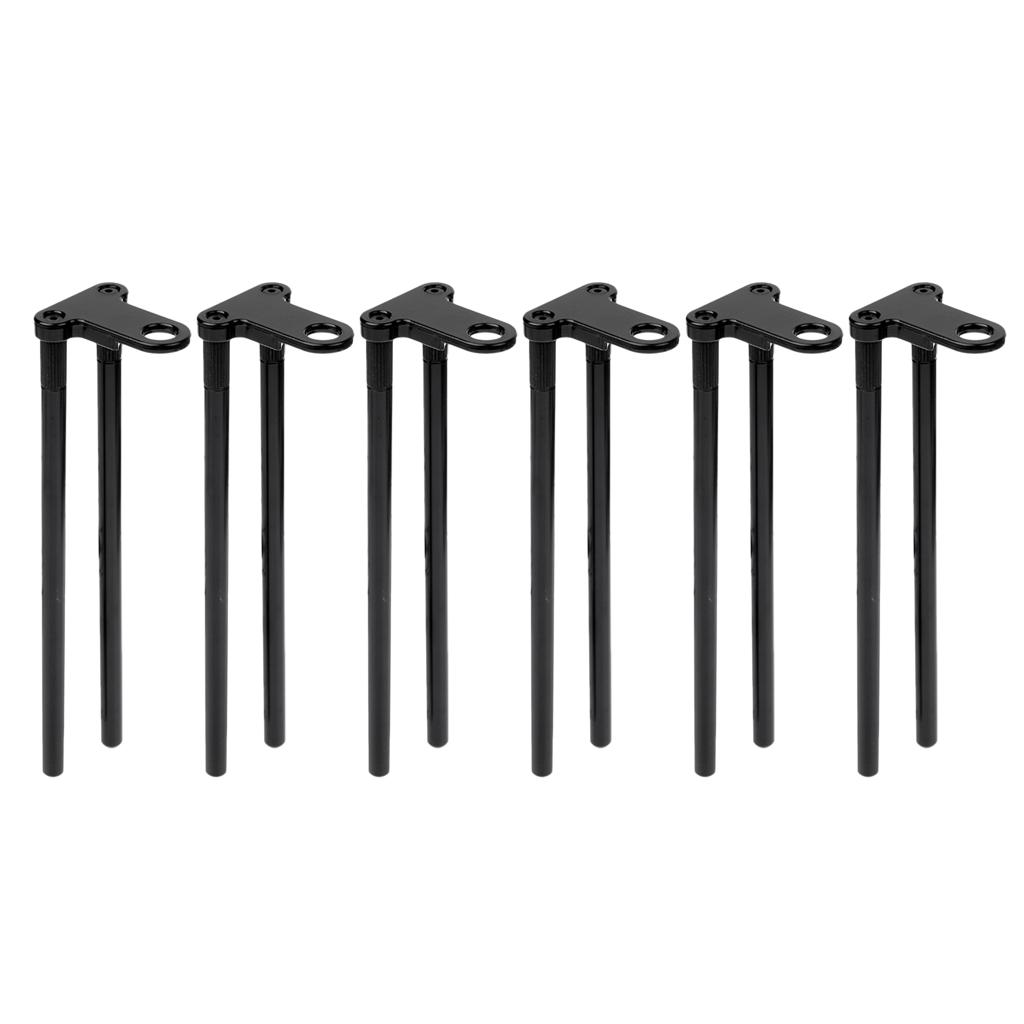 6 Pieces Aluminium Alloy Snag Bars Ear Fishing Rod Connector Lightweight