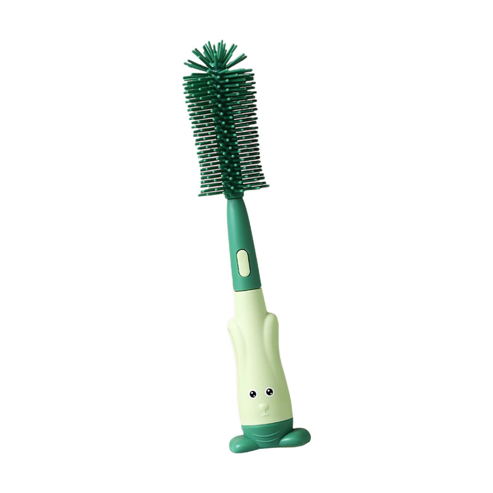 Multipurpose Bottle Cleaning Brush with Storage Base for Mugs Glass