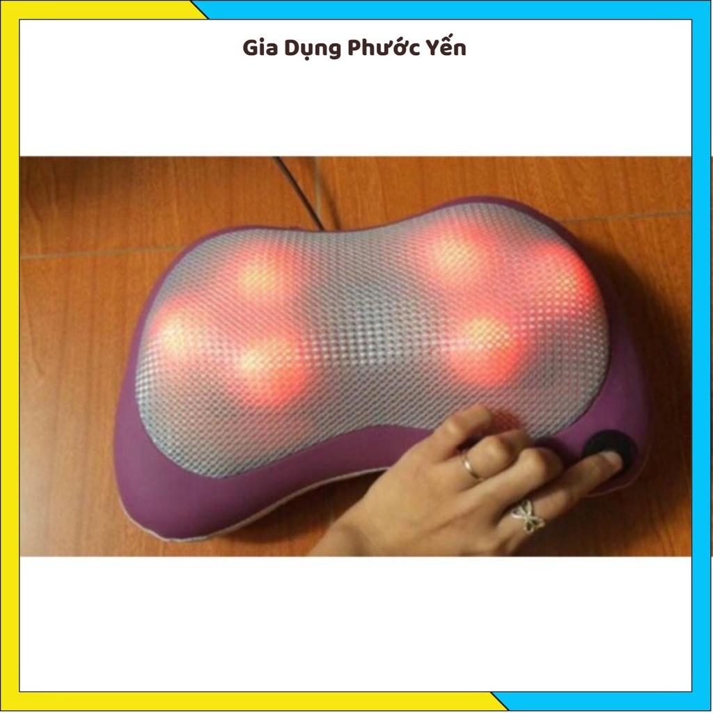 Gối massage hồng ngoại 8 bi