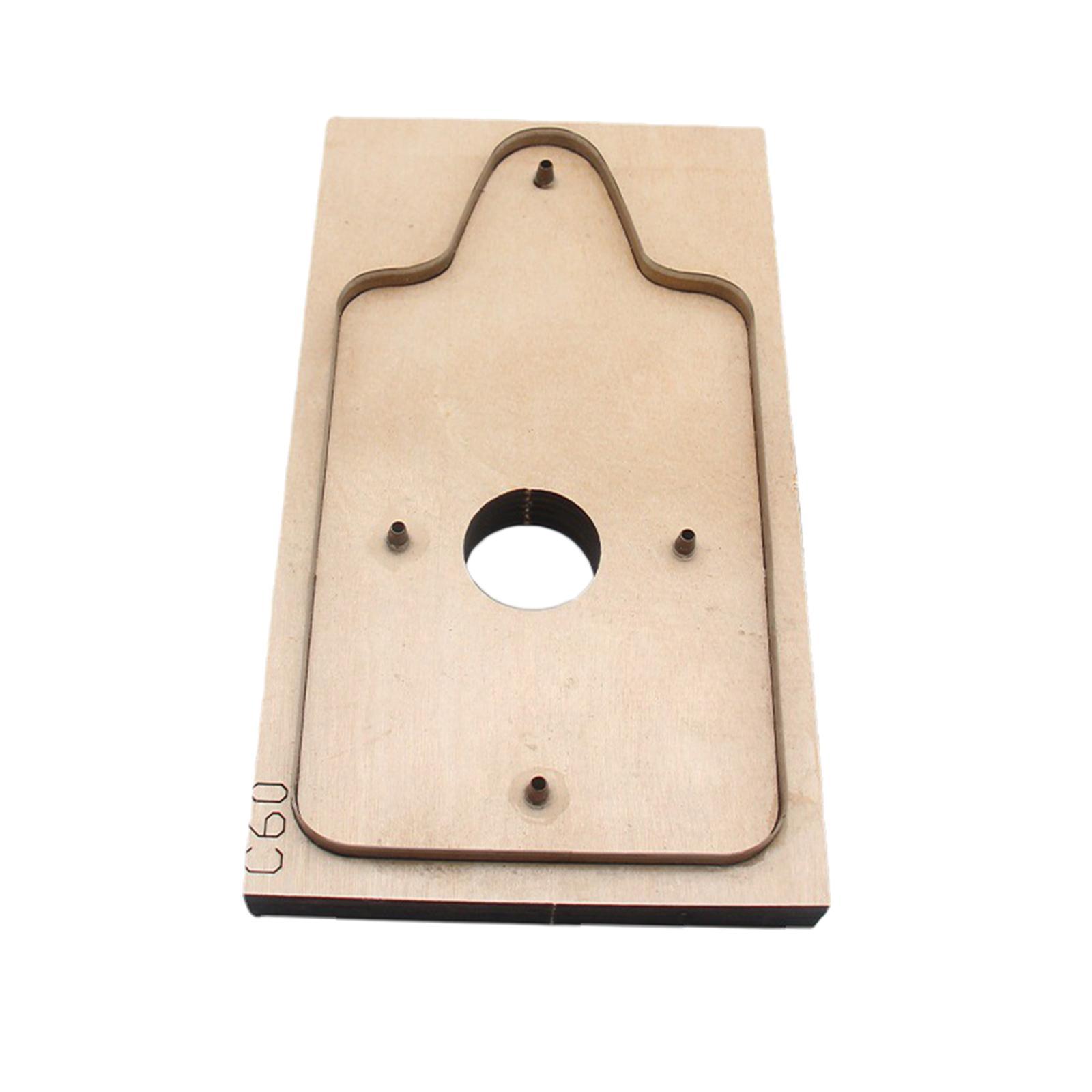 Leather Wallet Template Wooden DIY Folded Cardholder Wallet Die Cutting