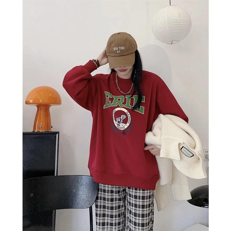 Áo Sweater Nỉ Unisex Nam Nữ Dáng Thụng ERIE In Hình