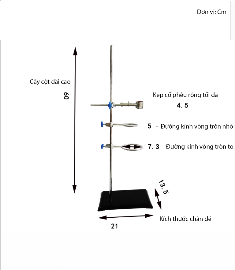 Giá đỡ phễu tách tinh dầu 250ml 500ml 1000ml 2000ml dày dặn chắc chắn