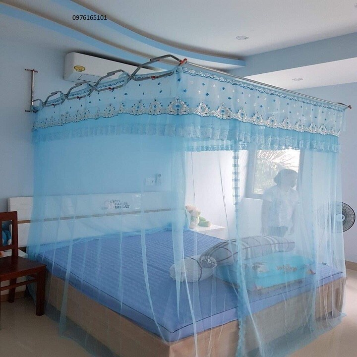 Màn khung xếp gọn trọn bộ Màn + Khung- Màn khung xếp mùng xếp gọn tiện dụng