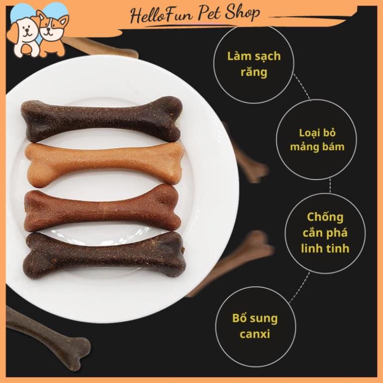 Xương gặm sạch răng cho chó mix vị thịt bò, thịt gà và sữa