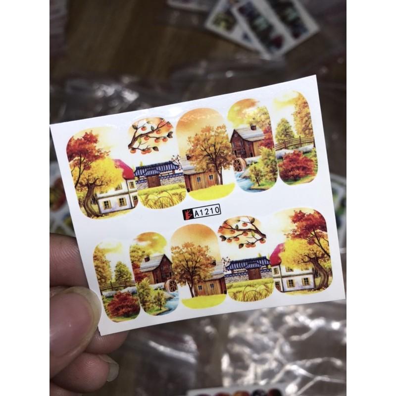 Hình dán stick săm nước phong cảnh