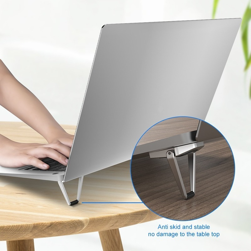 2 Giá Đỡ Laptop Đa Năng Kim Loại Di Động Để Bàn Máy Tính Xách Tay Giá Đỡ Làm Mát Laptop Gấp Giá Đỡ Cho MacBook Máy Tính Gắn