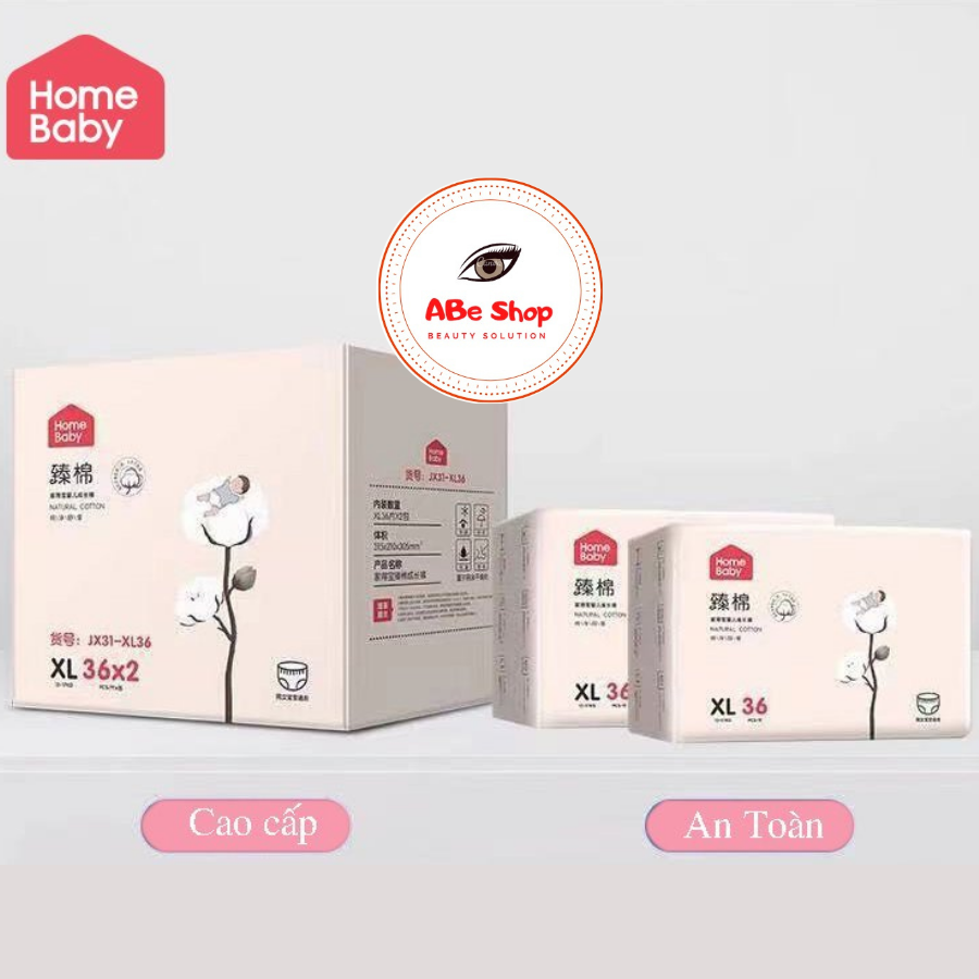 BỈM / TÃ HOME BABY NỘI ĐỊA TRUNG - SIÊU MỀM MỎNG - SIÊU NHẸ - SIÊU THẤM HÚT - SIÊU CHỐNG TRÀN ( 5 SIZE )