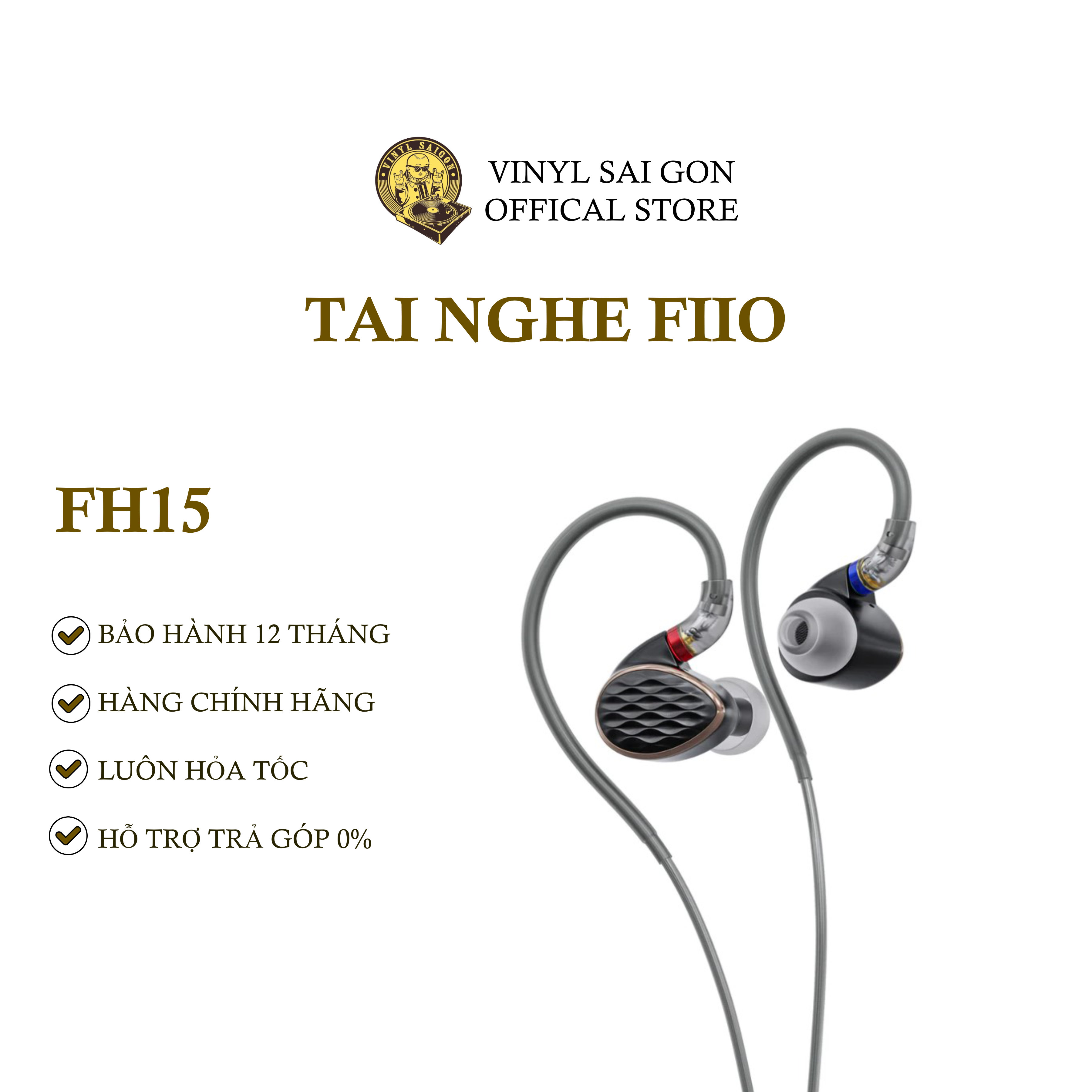 Tai Nghe Nhét Tai Có Dây FiiO FH15 - Hàng Nhập Khẩu