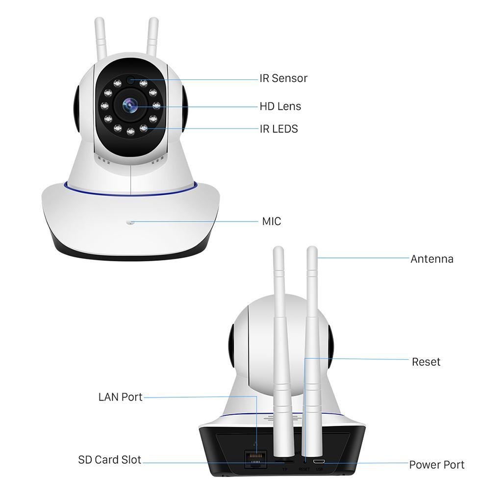 IP Wireless Dome Security Camera HD Indoor Home Surveillance System