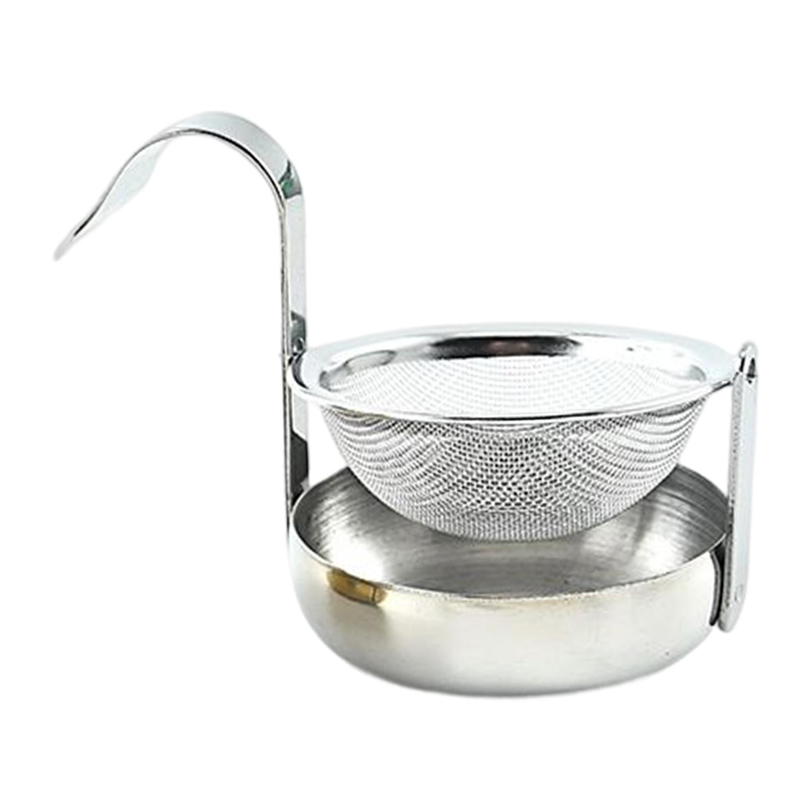Rotating Tea Strainer  with Handle Teaware Tea Accessories golden