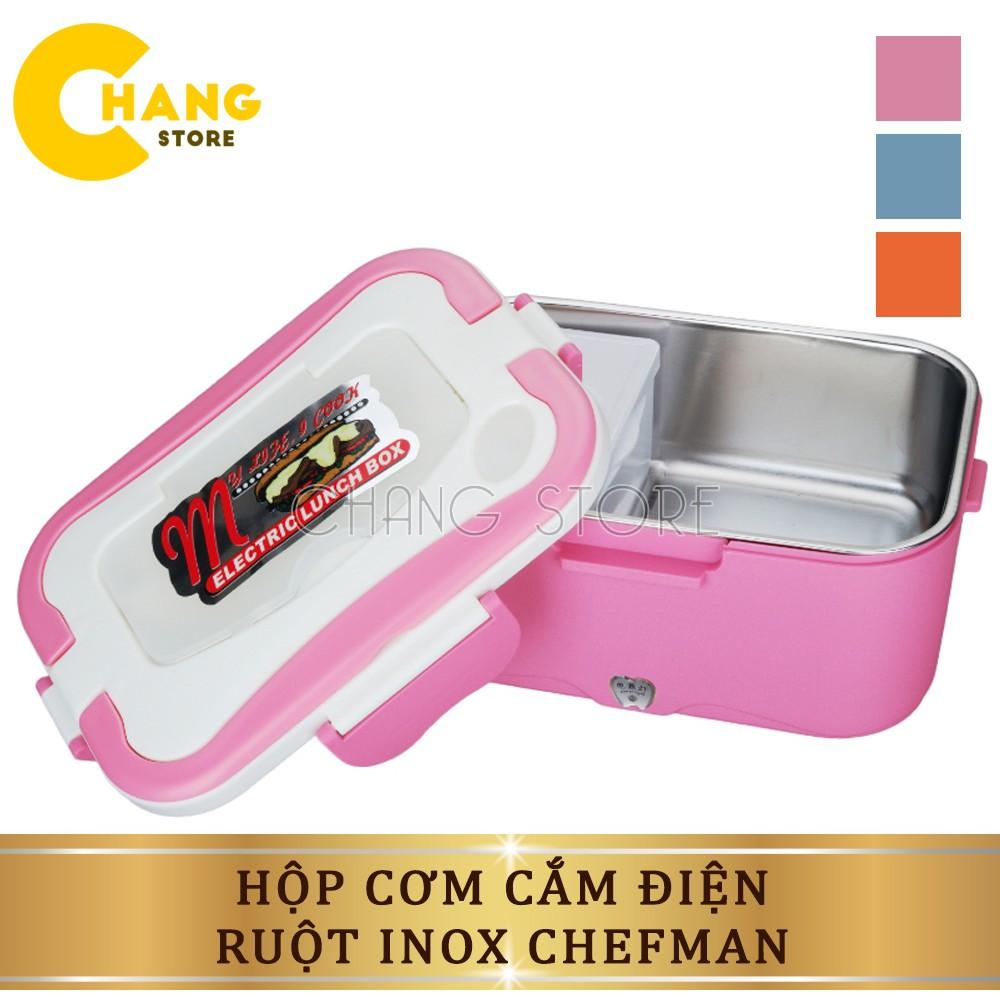 Hộp Cơm Cắm Điện Hâm Nóng Chefman Ruột Inox Cao Cấp