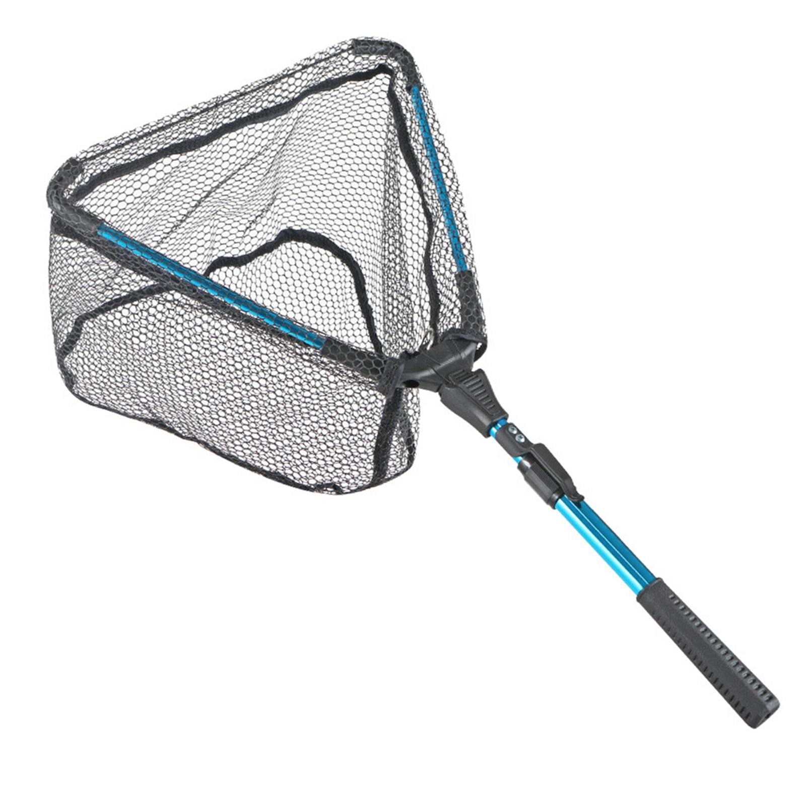 Fishing Mesh Net Fishing Accessories Lightweight Landing Net Fishing Collapsible Fish Net for Catfish Trout Freshwater Saltwater Sea Fishing