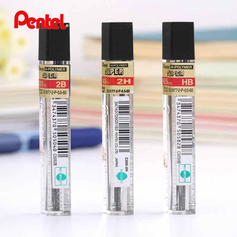 Ruột Chì Kim Pentel Hi-Polymer Super C505 2B Ngòi 0.5mm | Siêu ứng