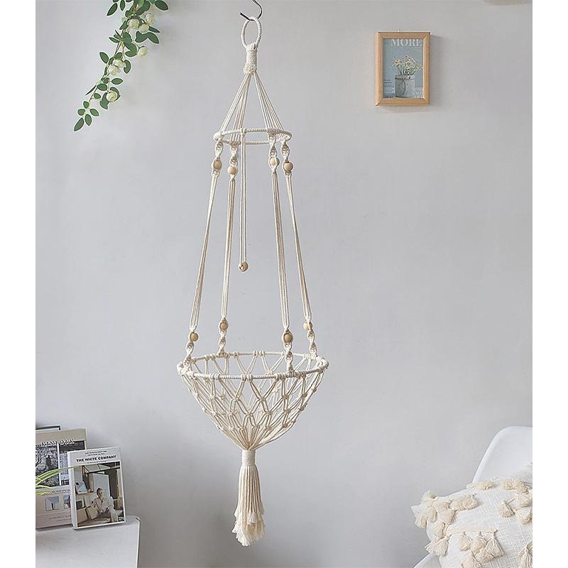 Lớn Macrame Mèo Võng, macrame Treo Xoay Chó Mèo Giường Rổ Nhà Mèo Cưng Phụ Kiện Cho Chó Mèo Nhà Của Con Chó Con Giường Tặng