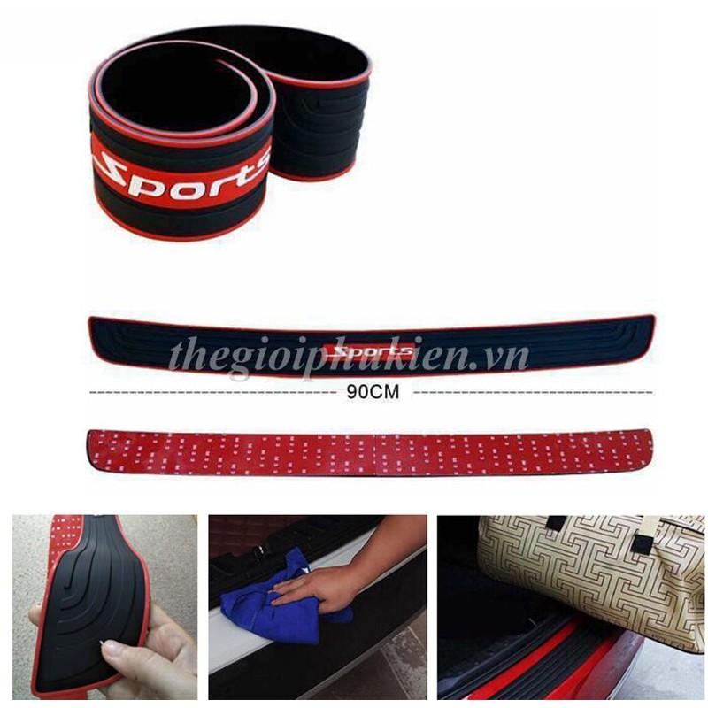 Nẹp Cao su Sport chống trầy bậc cốp ngoài Ô tô, Xe hơi đa năng