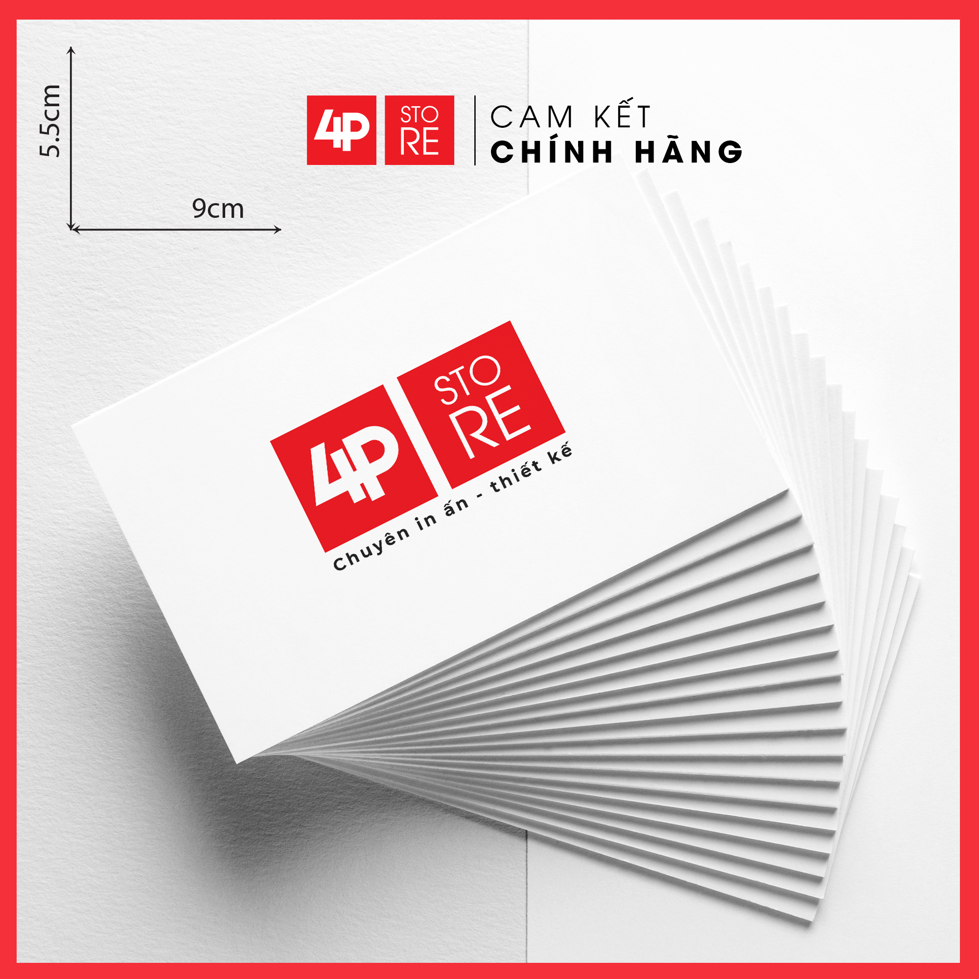 01 HỘP DANH THIẾP GIẤY MỸ THUẬT CAO CẤP 9X5.5CM