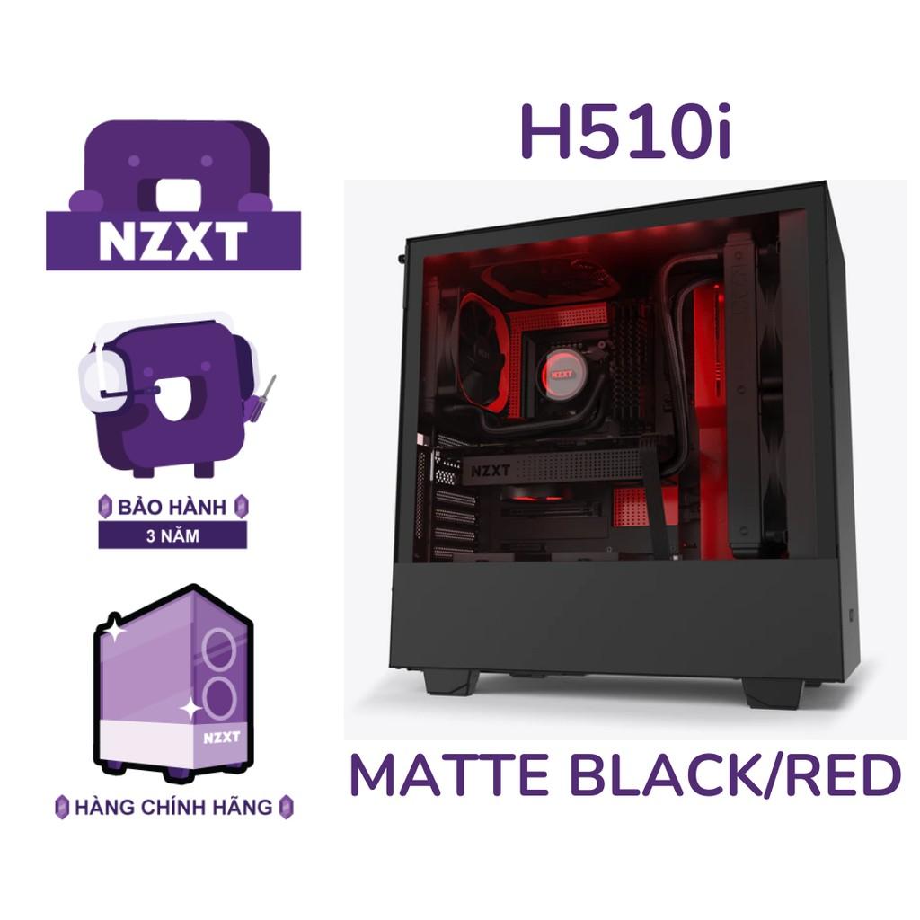 Vỏ Case Máy Tính NZXT H510i Màu Đen Đỏ - Hàng Chính Hãng