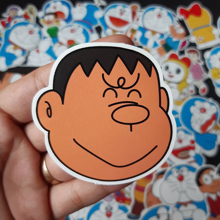 Bộ Sticker dán cao cấp chủ đề DORAEMON VÀ NHỮNG NGƯỜI BẠN - Dùng dán Xe, dán mũ bảo hiểm, dán Laptop