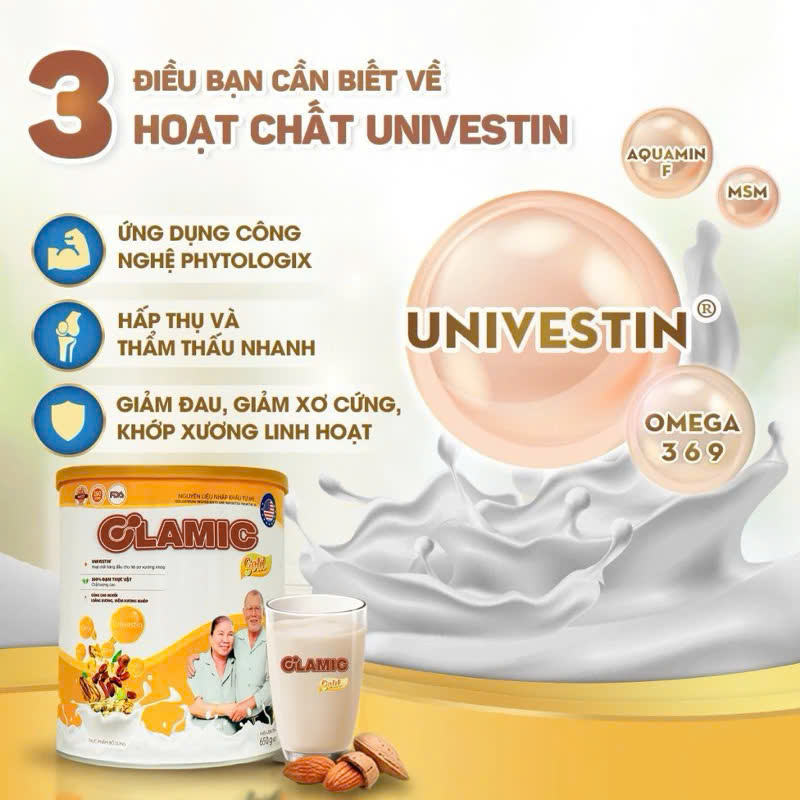 Sữa Hạt Xương Khớp Olamic Gold Lon 650g - Hỗ Trợ Xương Khớp Chắc Khoẻ, Bổ Sung Dinh Dưỡng, Tốt Cho Sức Khỏe