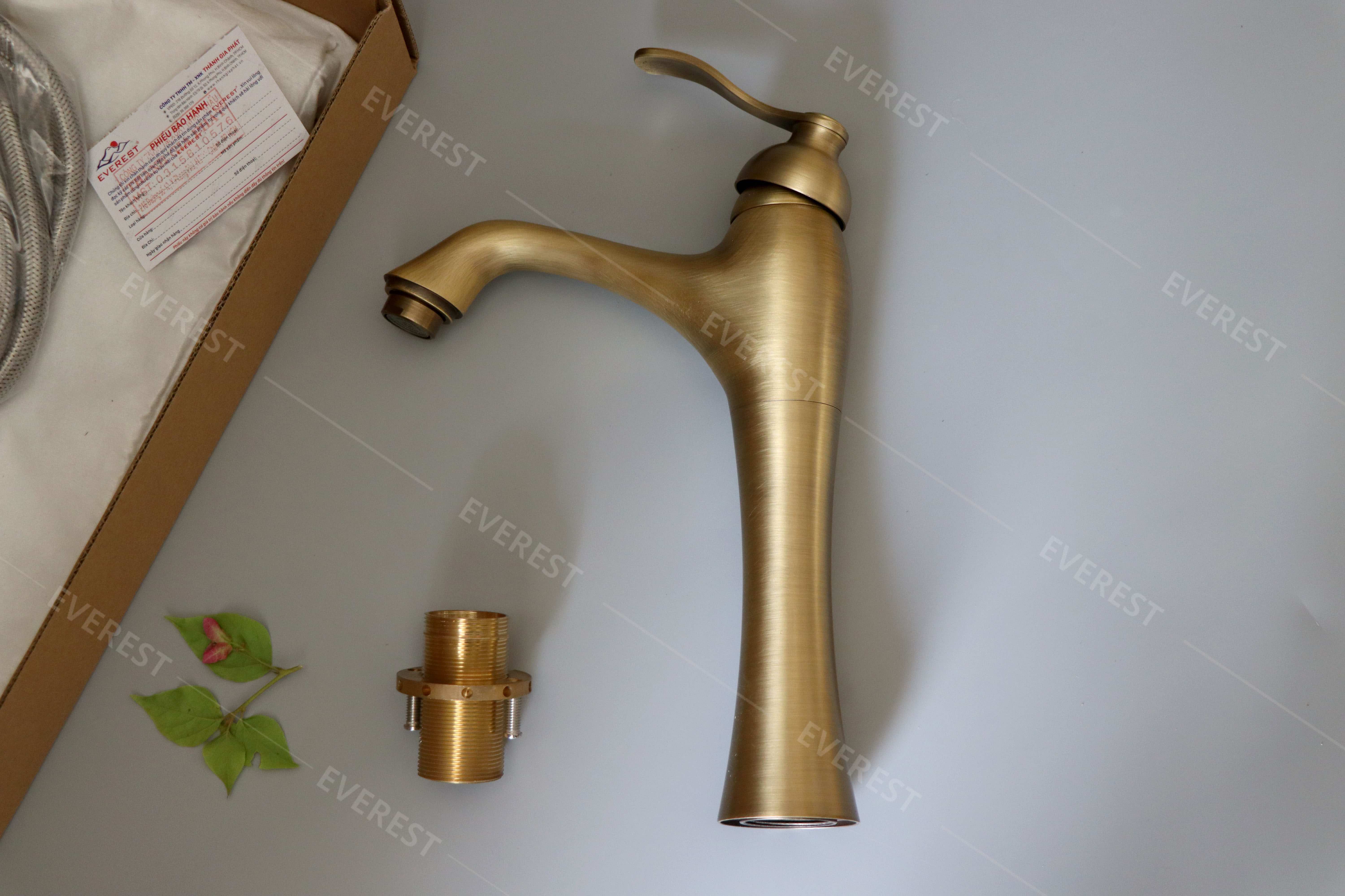 Vòi lavabo bằng đồng EVEREST EV-3002