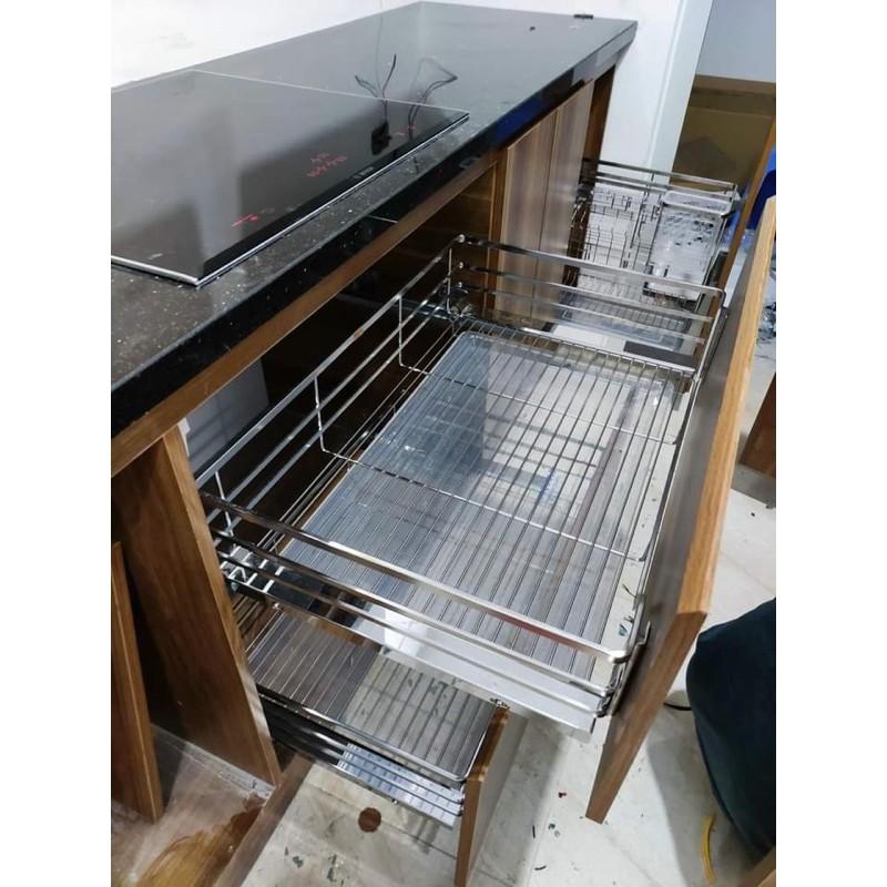 Gía Trạn, Kệ Chén, Gía Để Bát Đĩa Inox - Ray Giảm Chấn