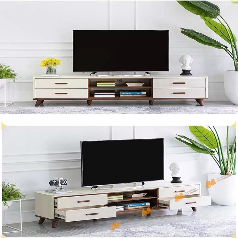 Made in VN Kệ tivi phòng khách thiết kế đẹp, tiện dụng gỗ mdf 17mm công ty Mộc Phát độ bền trên 30 năm AN066