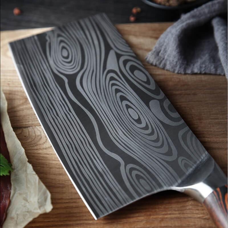 DAO - DAO BẾP NHẬT BẢN USUBA THÉP DAMASCUS MÃ ADT117 nt topcomshop vn