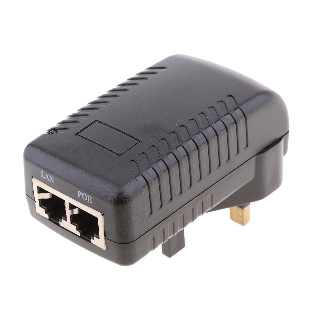 POE Power Ethernet  Power Adapter UK Wall Plug for IP Camera