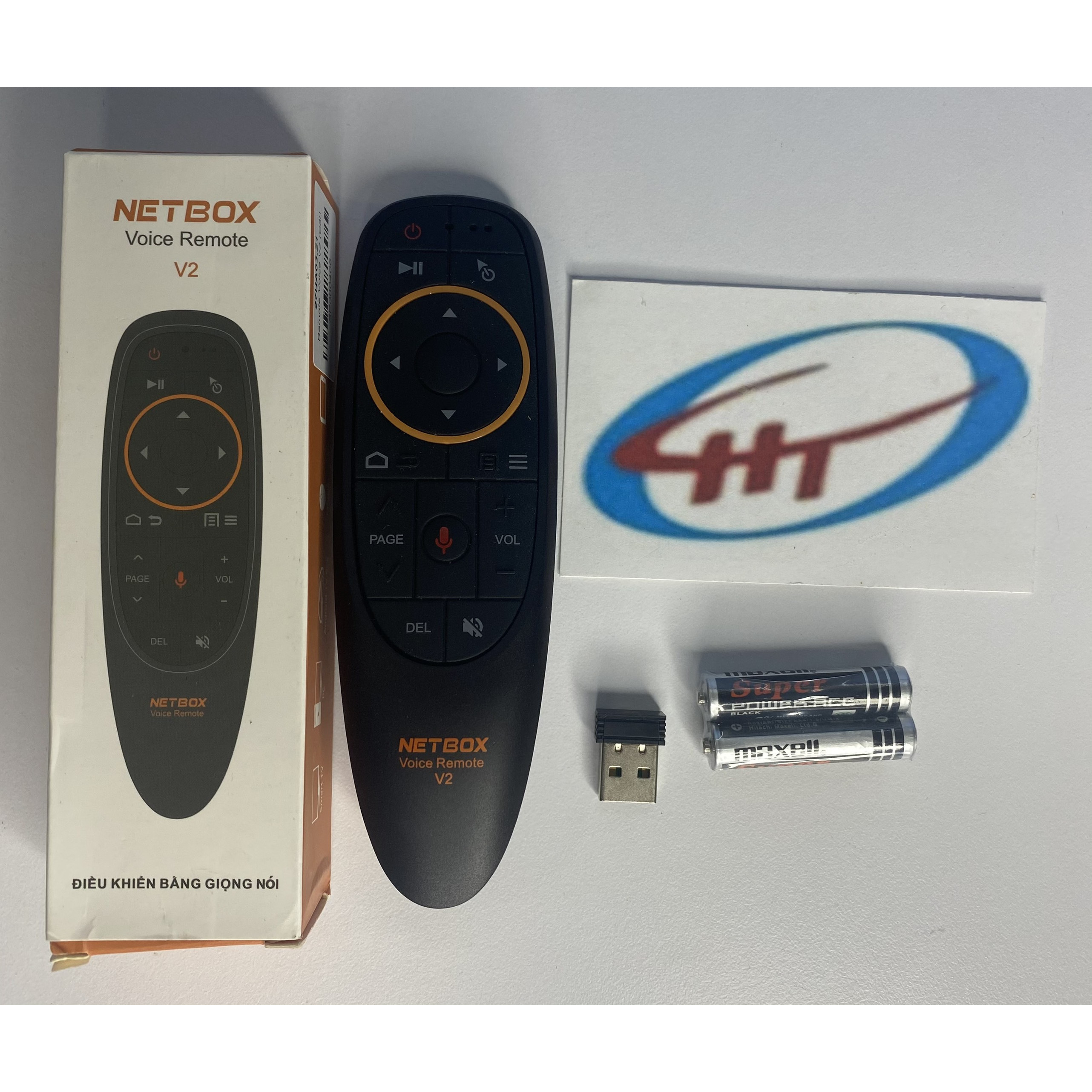 Điều Khiển giọng nói NETBOX V2 ,KÈM PIN 3A ,Tích hợp MIC VOICE siêu nhạy - Hàng chính hãng