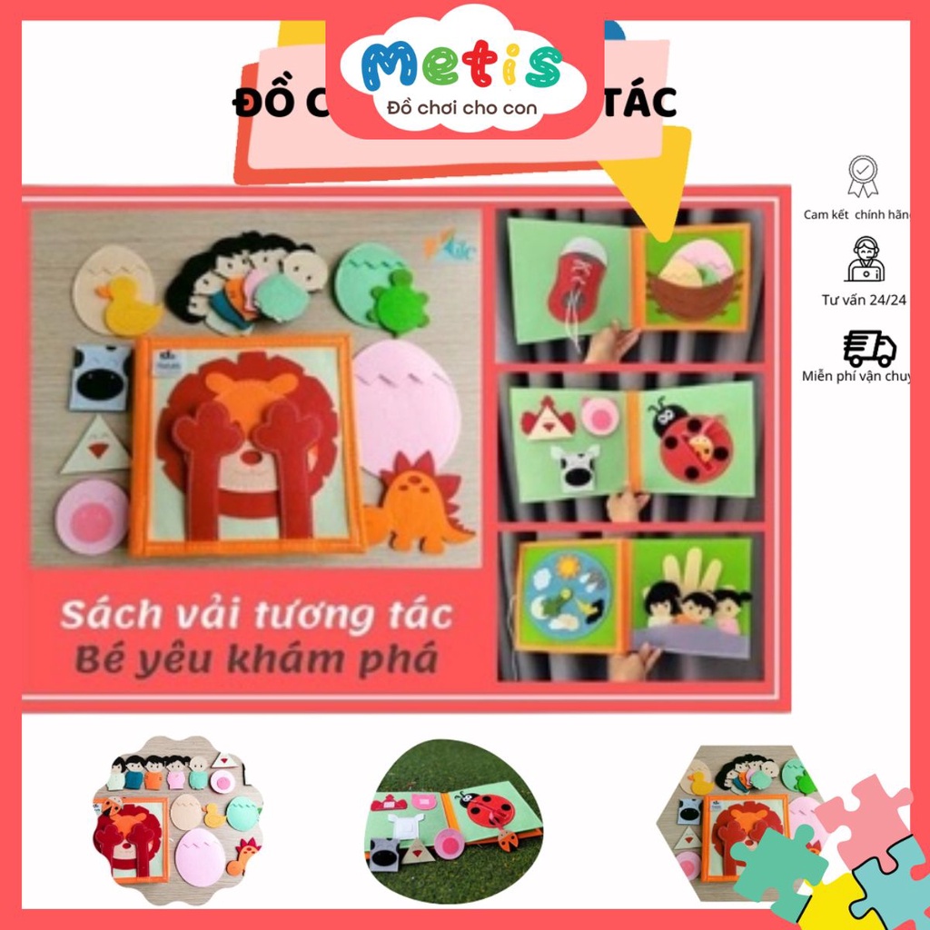 Sách vải tương tác Bé Yêu Khám Phá