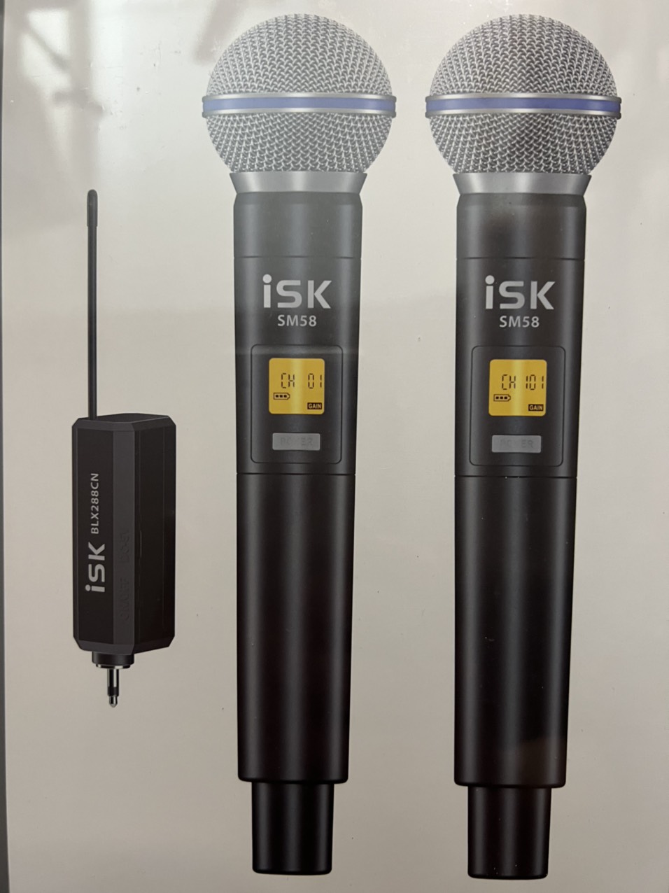 Mic Không Dây ISK SM58, Sound Card K300 