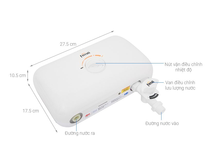 Máy nước nóng  Rita FS-4.5TE (4500W)- hàng chính hãng