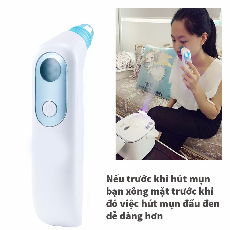 Máy  hút mụn trị mụn ánh sáng xanh blue-light KD8022