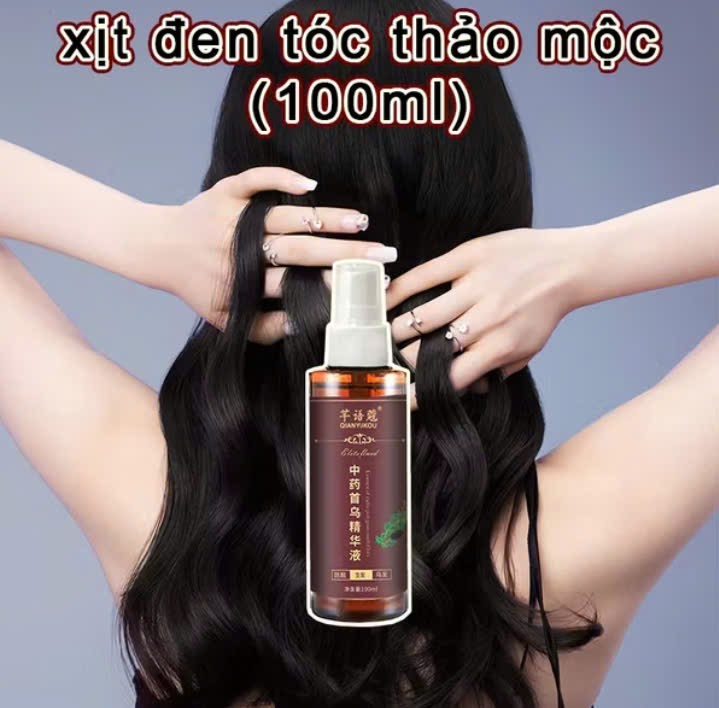 Chai xịt đen từ sâu bên trong giúp tóc mọc đen từ chân tóc không phải thuốc nhuộm