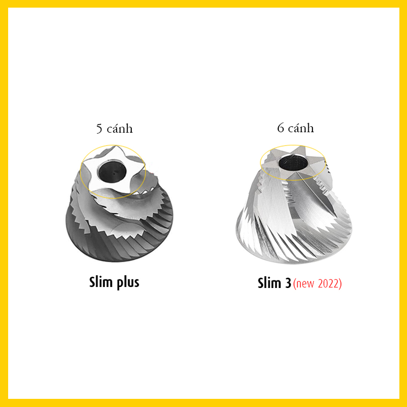 Cối xay cà phê Timemore Slim 3 | Nâng cấp Lưỡi 6 cánh S2C - Hàng chính hãng Timemore