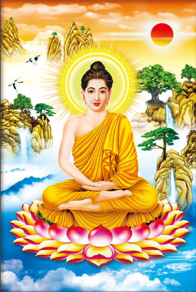 Tranh đính đá phật tổ LV503 47 x 59 cm chưa đính